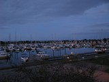 Blick auf "meinen" Hafen am Abend