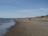 lange Wanderung durch den Sand (Skallerup Strand)